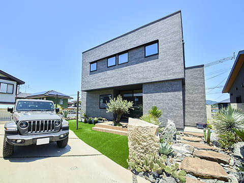 工事後の外構・エクステリアの全体を写した写真