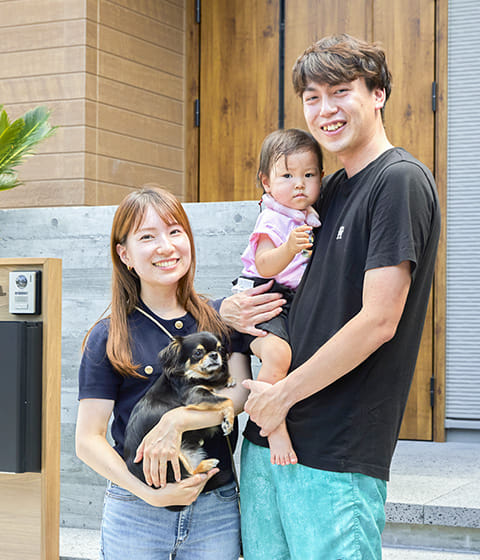 エデンホームで外構・エクステリアの施工を行った佐賀県三養基郡基山町 H様ご家族