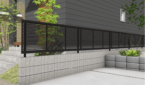 エバーアートフェンスセンシア 横細格子