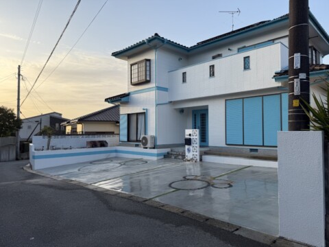 福岡県太宰府市高雄Ｍ様邸 外構リフォーム-水と光を纏う、円のデザイン。〜カリフォルニアスタイルで彩る～